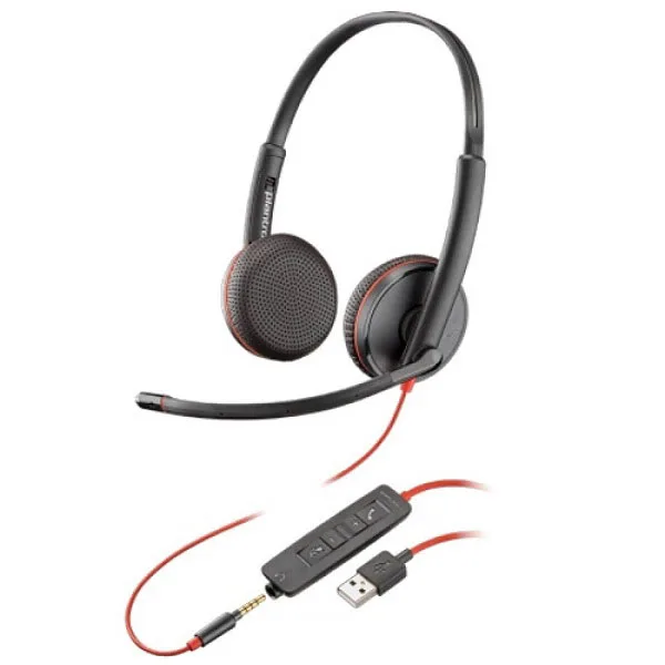 Tai nghe Plantronics Blackwire C3225 USB-A 1 Tai nghe Headset Plantronics C3225 USB-A