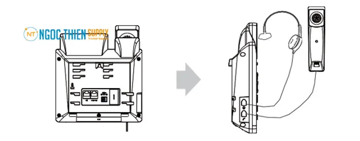 Cách lắp đặt điện thoại IP Phone Yealink SIP T30/T30P
