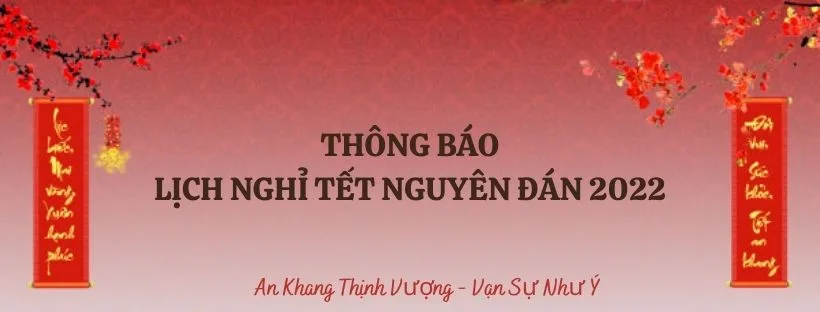 Thông báo lịch nghỉ Tết 2022 1 Ngọc Thiên thông báo lịch nghỉ Tết 2022