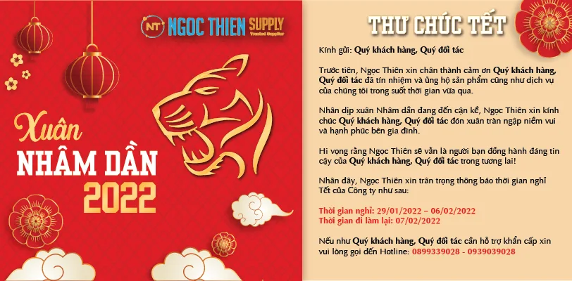Thông báo lịch nghỉ Tết 2022 2 ngoc thien thong bao nghi tet nguyen dan 2022