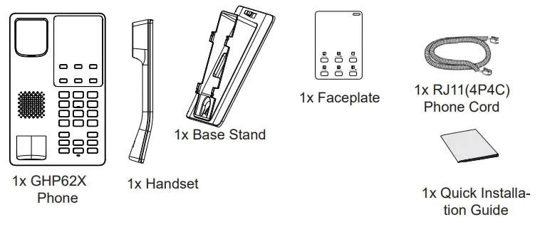 thông số kỹ thuật điện thoại ip Grandstream Ghp620